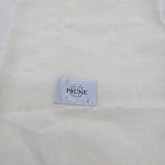 PRUNE Designer Large Fabric Dust Bag Purse Cream White Approx 22 X 19 Drawstring - Picture 2 of 6